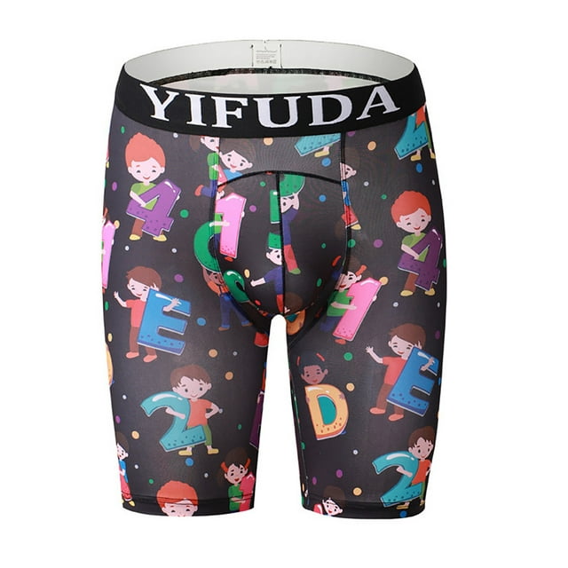 Calzoncillos de cinco puntos de cintura baja de color sólido sexy para hombres Pompotops qyievc4543