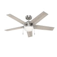 thumbnail image 1 of Ventilador de techo Hunter 51329 Bartlett 52in Brushed Nickel, 1 of 4