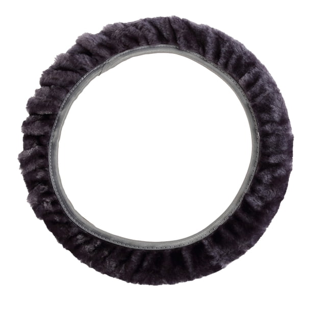 Funda para volante Funda para volante Funda para volante de coche de imitación de lana cálida para invierno Funda protectora para volante
