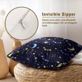 thumbnail image 5 of Moon and Stars Throw Pillow Covers 24x24 Set of 2 Cute Cartoon Blue Moon Throw Pillow Covers Modern Art Outdoors Decorative Cushion Case for Bed Couch Sofa Home Decorative, 5 of 6
