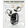 thumbnail image 2 of Over The Ear Language Translator Earbuds AI Headphones Live Language Translation Earbuds Real Time Open Ear Buds Headphones Wireless Bluetooth Touch Screen Translate Translating Earbuds, 2 of 7
