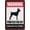Warning Sign 1, variant on Warning Protected By Scottish Deerhound Sign Sign, 8"x12" Grade Reflective Sheeting Rust Free Aluminum, Weather Resistant, Waterproof, Easy To Mount