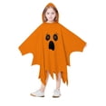 thumbnail image 3 of Gunia Kids Ghost Poncho Cape Cloak Cosplay Halloween Costume Role Play Dress-Up Outfits For Boy Girl Stage Performance Holiday Party Wear,Orange, 3 of 6