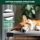 thumbnail image 2 of Cama para perros FXW TitanNest, a prueba de masticaciones, acolchada elevada, 36 cm, gris, 2 of 7