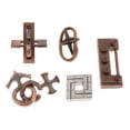 thumbnail image 1 of lionlar 5 type/set Intellectual Creative Leisure Puzzle Metal Lock Toy 2, 1 of 9