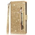 thumbnail image 3 of Case for FOXDOCK Google Pixel 9 Pro XL Glitter Zipper Wallet Case with Short Hand Strap, 3 of 4