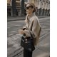 thumbnail image 5 of Abrigos elegantes de lana para mujer, Chaqueta corta holgada informal con doble botonadura y cuello alto, ropa de abrigo para viaje, otoño e invierno, 2024, 5 of 5