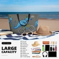thumbnail image 5 of Balery Fun Riding Dinosaur Beach Travel Bag - Water-Resistant, Large Capacity Lightweight Tote with 7 Pockets for Women and Men - Perfect for Beach, Pool, Gym, and Travel, 5 of 7