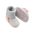 thumbnail image 2 of Newborn Baby Girl Flower Warm Snow Boots Shoes Toddler Soft Sole Booties, 2 of 5