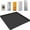 Black, variant on Tutuviw 23.8*23.8" Mini Fridge Silicone Mat with Raised Edge Refrigerator Drip Tray Under Washing Machine Pad Under Refrigerator Freezer Protect Appliance Leaks Water Spills, Easy to Clean