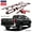 Black With Red Outline, variant on BDTrims | Domed Tailgate Letters Inserts fits 2016-2019 Tacoma Models (American Flag Reflective)