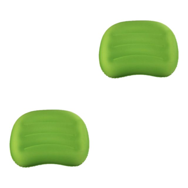 Dalazy Waterproof And Lightweight Inflating Travel Pillow For Neck And Lumbar Support green 2Set