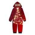 thumbnail image 2 of Odeerbi Christmas Onesie Pajamas for Family Holiday Sleep Jumpsuit Long Sleeve Family Christmas Pajamas Matching Sets Kids Printed Loungewear Jumpsuit Sleepwear Xmas PJs Set Red, 2 of 5