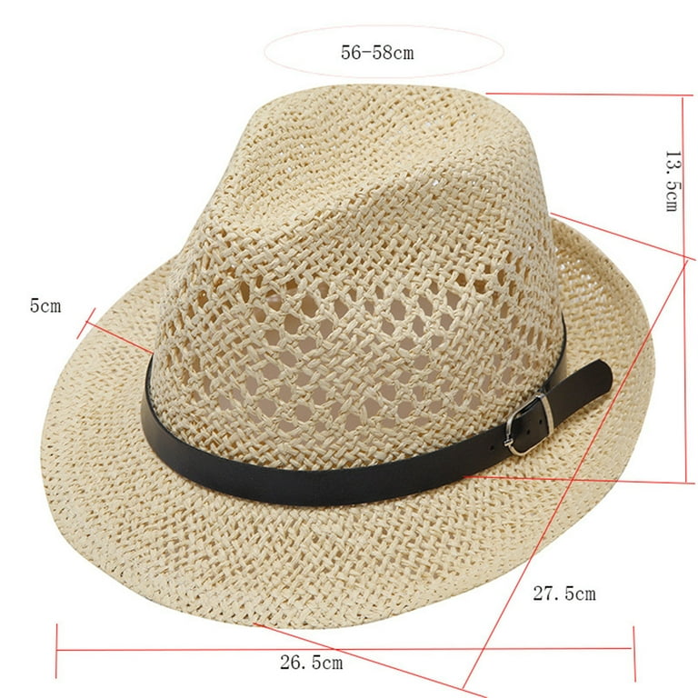 WTXUE Mens Hats, Cowboy Hats Adult Unisex Summer Fashion Cap Beach
