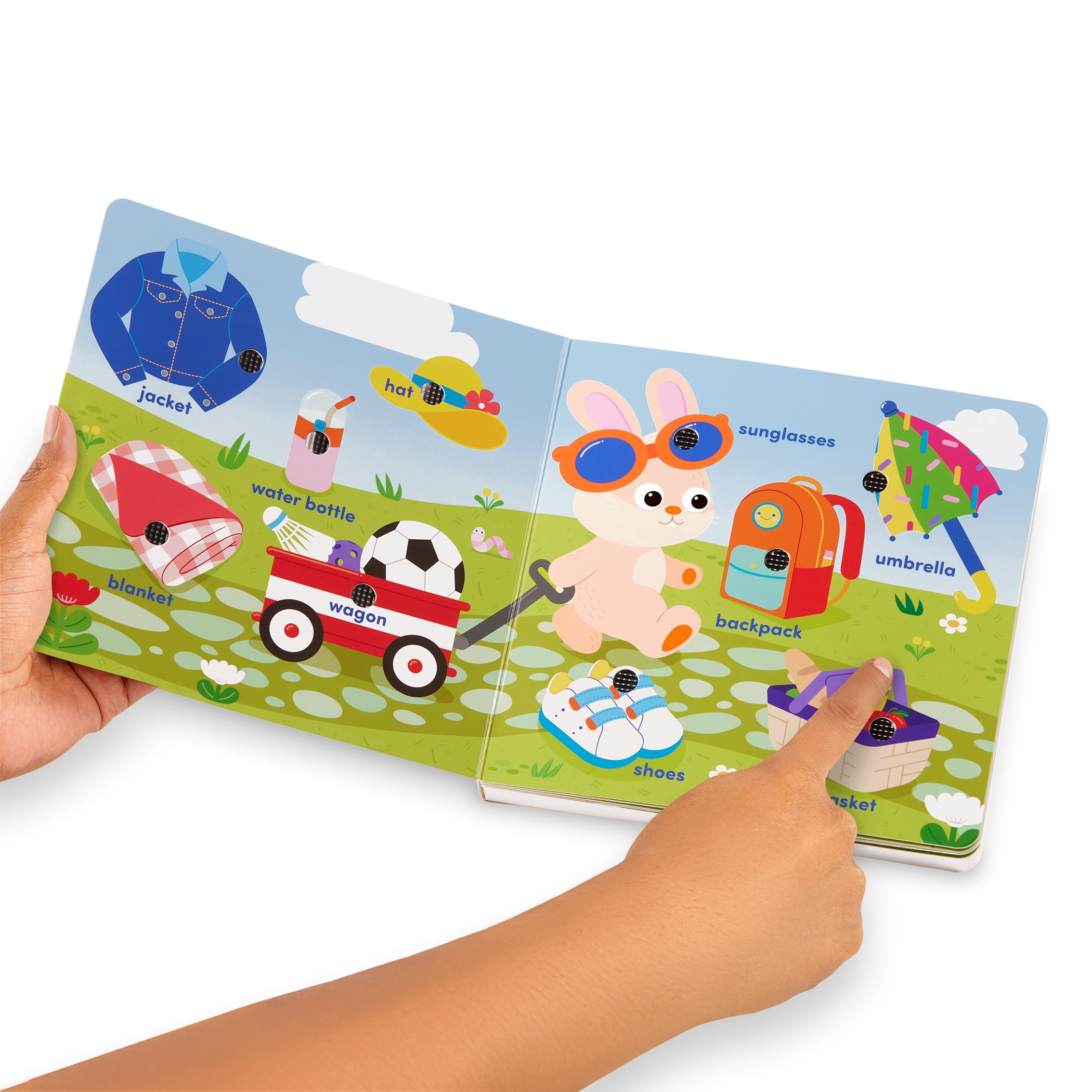Battat Tiny Talkers a Day at the Park Interactive Button Sound Book Learning Toy for Toddlers 18 Months +