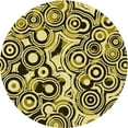 thumbnail image 1 of Ahgly Company Machine Washable Indoor Round Transitional Bakers Brown Area Rugs, 4' Round, 1 of 7