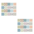 thumbnail image 2 of Ounissouiy 20 piezas mosaico azulejos de pared pegatinas cocina baño azulejo calcomanías #2 10x10cm Type4, 2 of 6