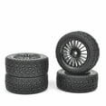 thumbnail image 4 of RC Rubber Car Tires Wheel Rims Hub for 1:10 1:16 Scale HPI Scx10 Truck, 4 of 8