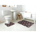 thumbnail image 4 of Yiaed Cute Christmas Gnomes Print Bathroom Mat Set 2 Pieces Mat Anti-Skid Pad Ultra Soft and Absorbent Bathroom Bath Mat Contour Bath Rugs for Toilet Base, 4 of 6