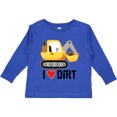 thumbnail image 3 of Inktastic Construction Truck I Love Dirt Boys or Girls Long Sleeve Toddler T-Shirt, 3 of 5