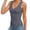 Dark Gray, variant on Tqcoqu Tank Tops with Built in Bras for Women Spaghetti Strap Camisole Casual Padded Sleeveless Ribbed Shirts,A-Black,Women's S-XXL