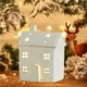 thumbnail image 4 of Hogar y cocina, Decoración del hogar, Decoración navideña, Adornos decorativos de escena luminosa de cerámica con ciervo navideño, muñeco de nieve y anciano para Navidad 2025, Casa pequeña de cerámica, 4 of 6