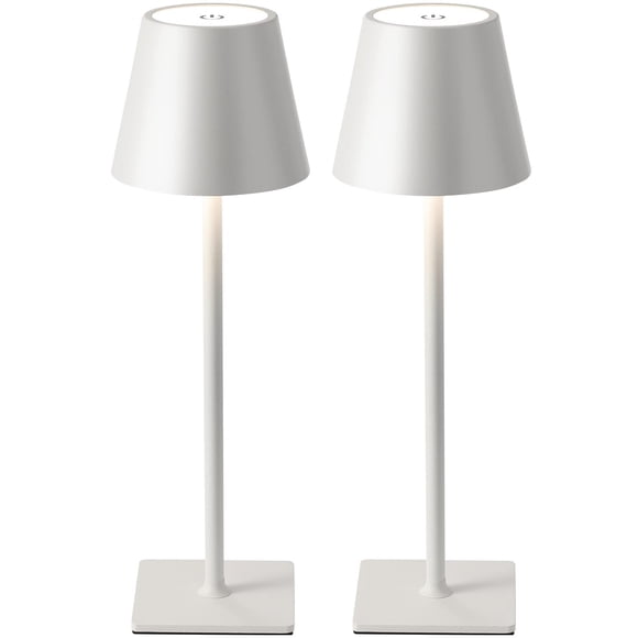 KDG Paquete de 2 lámparas de mesa LED inalámbricas con batería de 5000 mAh