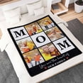 thumbnail image 4 of Personalized Photo Blankets Customized Throw Blankets with Picture Birthday Christmas Anniversary Valentines Mother's Day Gifts for Mom Women Best Friends Couple 6 Pictures Blankets, 4 of 5