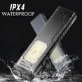 thumbnail image 2 of Portable Flat Pocket Flashlight, Slim Rechargeable EDC Flashlight with 7 Mode, Sound Beeper, IPX4 Waterproof, Small Magnetic Flashlight with Clip for Working Repairing Camping Outdoor, Black, 2 of 9