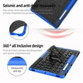 thumbnail image 5 of Feishell Case For Samsung Galaxy Tab S9 FE 5G 10.9 Inch/Galaxy Tab S9 11 Inch 2023, Armor Heavy Duty Anti-falling Rugged Double Military Grade Heavy Duty Shockproof Case with Kickstand, Blue, 5 of 5