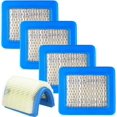 thumbnail image 1 of Filtre Air Moteur, 5pcs Moteur Filtre Air, Tondeuse Gazon Accessoires Filtre Air, Cartouche Filtre Air Pour Tondeuse Pousse Remplacement Bleu Filtr, 1 of 5