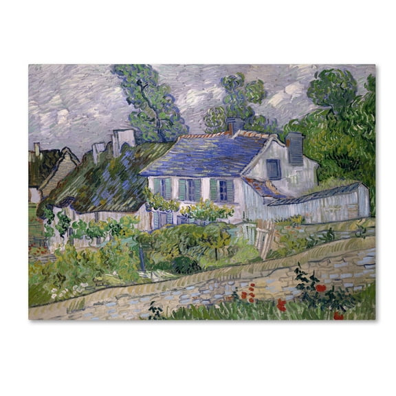 Trademark Fine Art 'Houses At Auvers' Canvas Art by Van Gogh