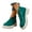 Blue, variant on Womens Platform Ankle Boots Waterproof V Cut Chelsea Short Booties 2025 Chunky Casual Slip on Shoes