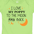 thumbnail image 4 of Inktastic I Love My Poppy to the Moon and Back Boys or Girls Baby Bodysuit, 4 of 5