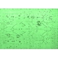 thumbnail image 1 of Ahgly Company Indoor Rectangle Oriental Emerald Green Traditional Area Rugs, 2' x 4', 1 of 4