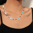 thumbnail image 5 of Beaded Necklace Y2k Chrysanthemum Flower Bead Choker Necklace Summer Jewelry--Style 5-Product code 49120 Style 5, 5 of 5