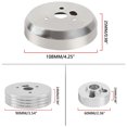 thumbnail image 2 of Durable 5/6 Hole Aluminum Alloy Car Steering Wheel Polished Hub Adapter -, 2 of 4