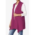 thumbnail image 3 of TheMogan Gilets Longs pour Femmes Sans Manches Légers Cardigan Ouvert, 3 of 7