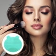 thumbnail image 2 of Unique Bargains 1 Pc Durable Makeup Brush Storage Cleaner Green, 2 of 6
