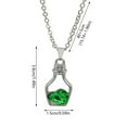 thumbnail image 2 of PPgejGEK Pendant Necklace for Women Female Necklace Bottle Item Necklace Clavicle Drifting Bottle Clavicle for Valentine's Day Mother's Day Christmas Birthday Gifts up to 30% off, 2 of 3