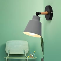 ZZkhGo My Order Clearance Led Light Wall 9 In Wall Lamp Black Wall-mounted Bedside Table Iron Art Plain Aisle Wall Lamp Suitable For Bedroom Bedside Aisle Study (light Source Not Included