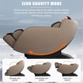 thumbnail image 7 of Maklaine Brown Faux Leather Zero Gravity Recliner 3D Programmable Massage Chair, 7 of 7