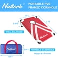 thumbnail image 4 of Juego de tablas portátiles Cornhole BASYNOL de 91 x 61 cm con 8 bolsas, 4 of 7