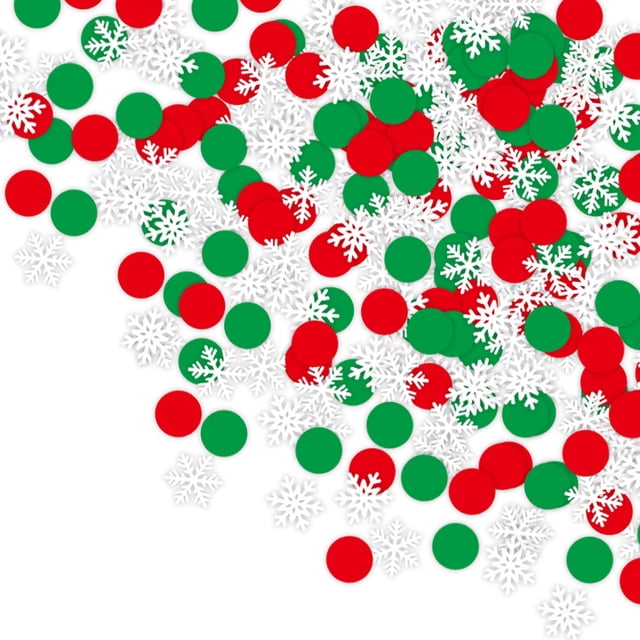 Christmas snow flakes Confetti Holiday party table setting decorative glitter supplies