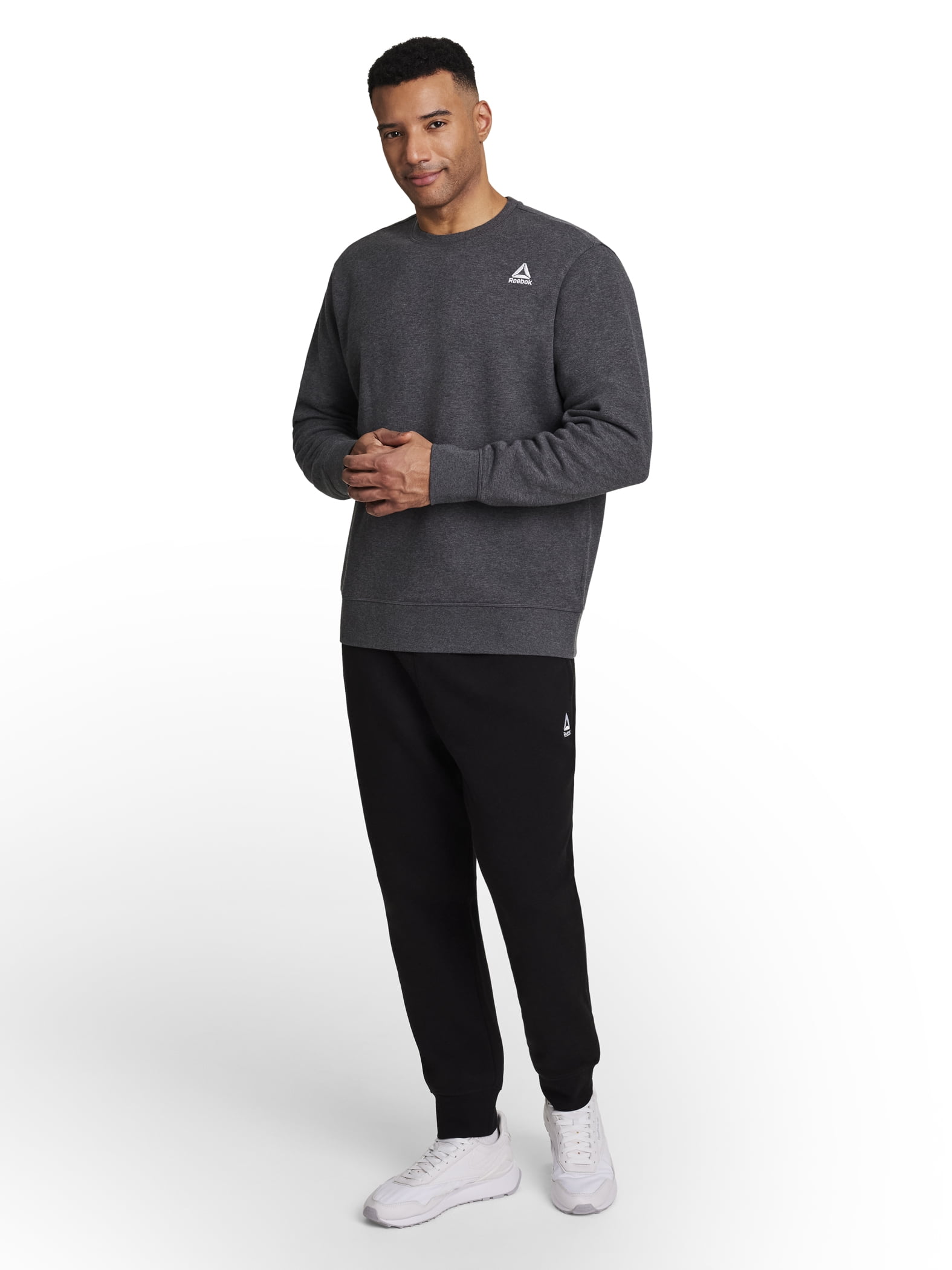 Reebok Men's and Big Men's Game Day Fleece Crewneck Sweatshirt, Sizes XS-5XL