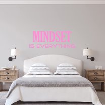 VWAQ Mindset is Everything Inspirational Wall Decal Motivational Quote