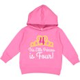 thumbnail image 2 of Inktastic 4th Birthday Princess Girls Crown Toddler Hoodie, 2 of 4