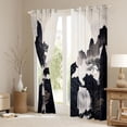 thumbnail image 3 of Castle Fairy Wolf Blackout Curtains Set of 2 (52x84 Each),Jungle Wildlife Window Curtains, 3 of 6
