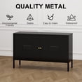 thumbnail image 4 of Metal Accent Storage Cabinet for Bed Room,Living Room,Home,Hotel,Office,Garage,2-Tier, Removable Shelf, 4 of 7