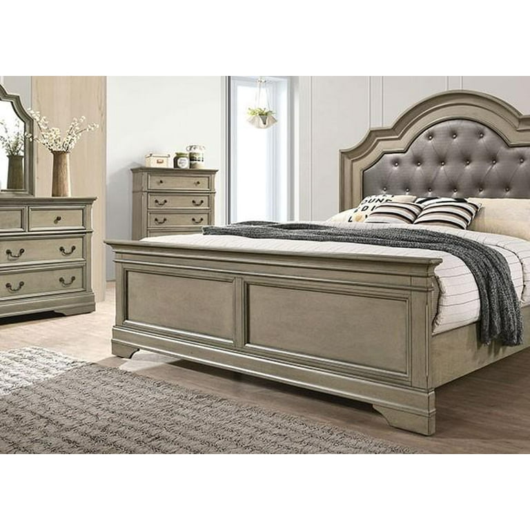 king Suleiman ほか アラビアン・ナイト 2枚セット Crown Mark Amalia 2-Piece Panel Bedroom Set in Black